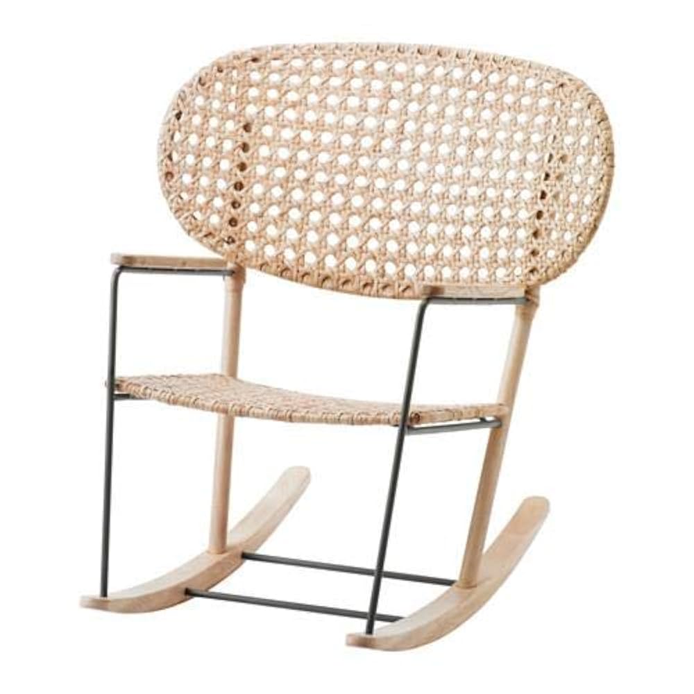 Ikea GRONADAL Rocking Chair Grey Natural - Rustic Style